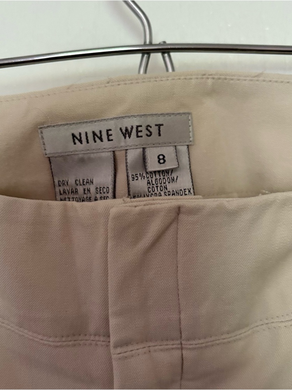 Nine West Beige/Tan Pencil Skirt